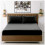 Super Dreamer Fitted Sheet Single Bed - Black Bedding Sheet - Plain Dyed Microfiber Bedsheets (11795933) 1