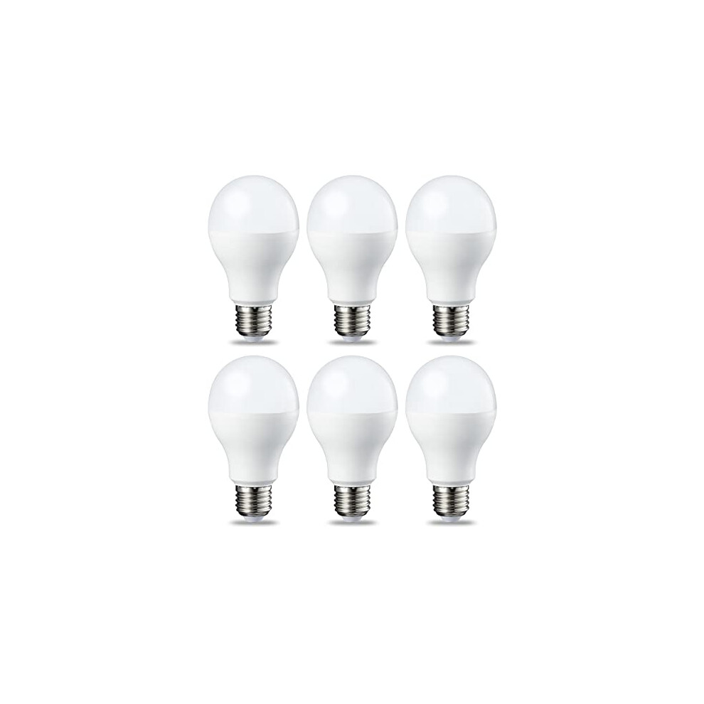 Amazon Basics LED E27 Edison Screw Bulb, 13W (Equivalent to 100W), Warm White, Non Dimmable - Pack of 6-image-OPC-PGDT88X-NEW