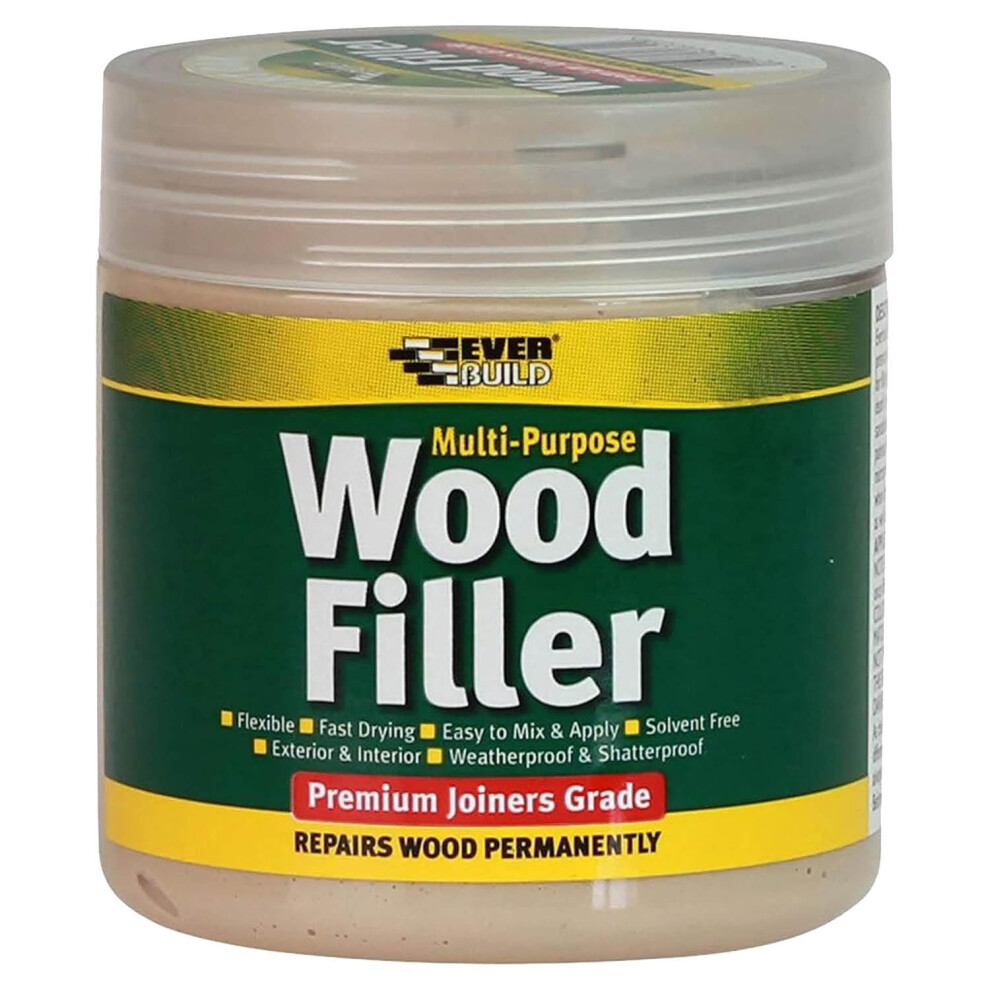Everbuild Multipurpose Wood Filler – Suitable For Indoor And Outdoor Use – Sandable – Pine – 250ml
