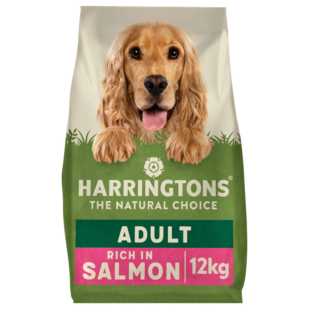 Harringtons Complete Dry Adult Dog Food & Potato 12 Kg - Made With All Natural Ingredients Salmon