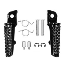 Motorcycle Front Footrests Foot Pegs Pedal Fits for Honda CBR600RR 2003-2023 CBR1000RR 2004-2023 Honda CB1000R 2008-2023 Front-Black