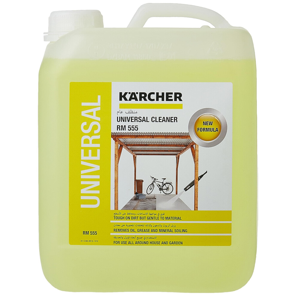 Kärcher Canister Pressure Washer Detergent, Universal Cleaner , Unscented , 5 L , Pack of 1