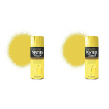 Rust-Oleum AE0040014E8 400ml Painter's Touch Spray Paint - Sun Yellow Gloss (Pack of 2)