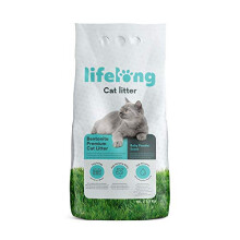 Lifelong Bentonite Premium Cat Litter, Baby Powder Scent - 10L, Amazon Brand