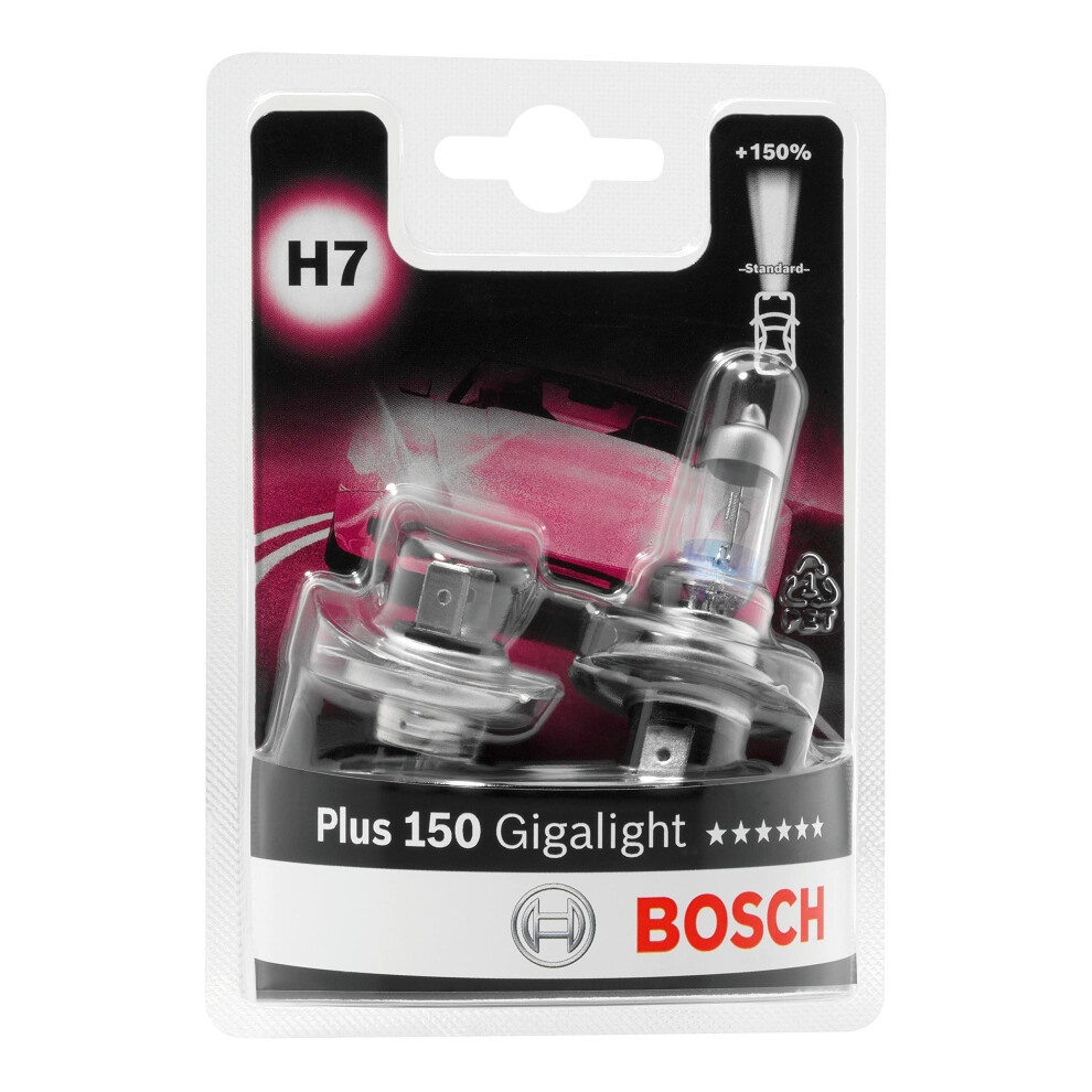Bosch H7 (477) Plus 150 Gigalight Headlight Bulbs - 12 V 55 W Px26d - 2 Bulbs 1014171753879