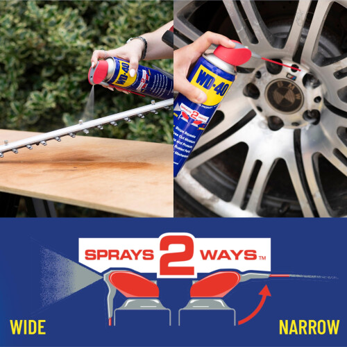 WD-40 Multi-Use Smart Straw 450ml Spray Aerosol Can Clean Rust Lubricant, blue 2