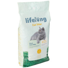 Amazon Brand - Lifelong Clumping Corn Cat Litter, Unscented, 10 L (Pack of 1)