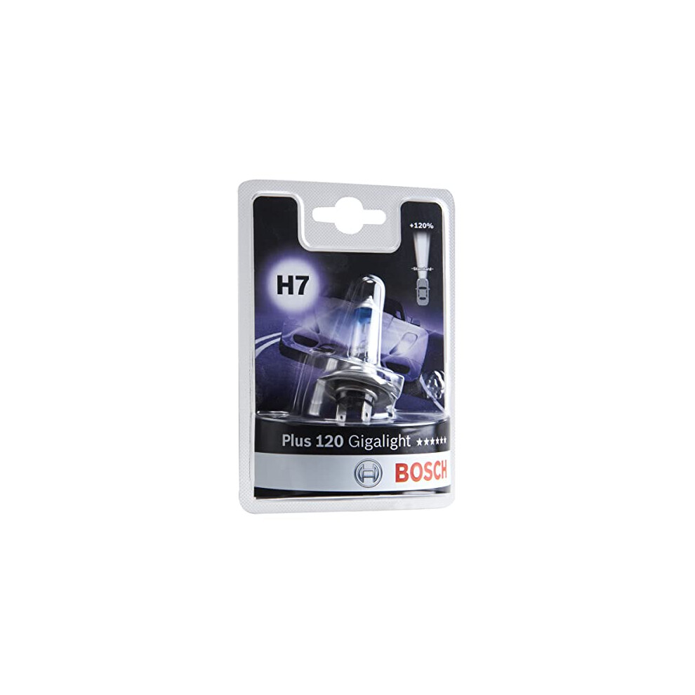 Bosch H7 (477) Plus 120 Gigalight Headlight Bulb - 12 V 55 W PX26d - 1 Bulb