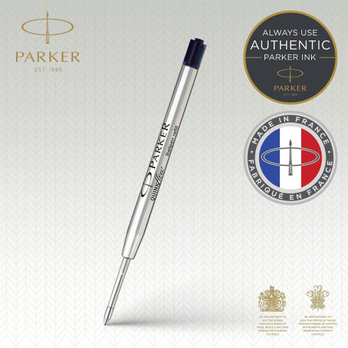 Parker Parker Ballpoint Pen Refills, Medium Point, Black QUINKflow Ink, 3-Count Pack 1