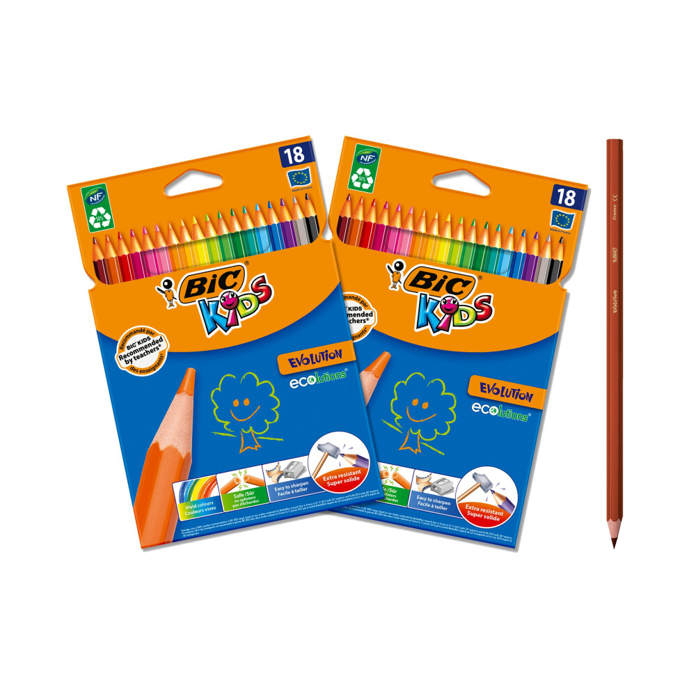 New Bic 962701 Evolution Ecolutions Colouring Pencil - Multi-Colour