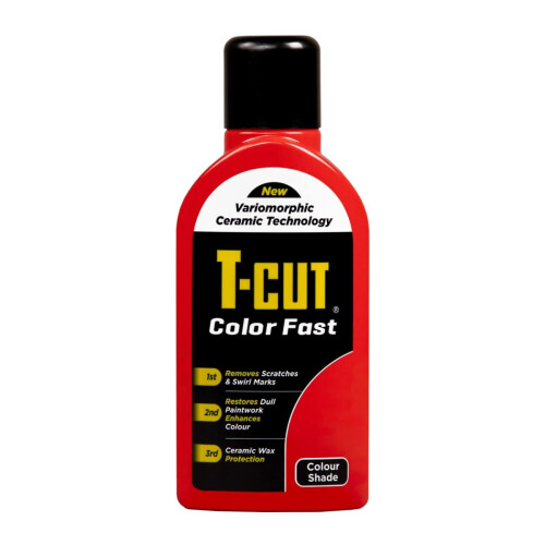 T-Cut Colour Fast 3-in-1 Paintwork Renovator, Light Red, 500ml