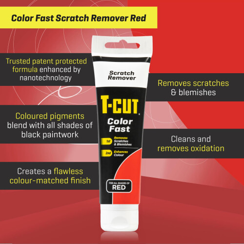 T-Cut Colour Fast Scratch Remover Colour Enhancer, Red, 150g 1