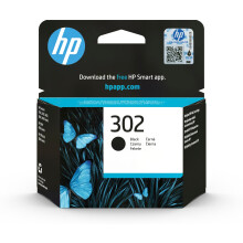 HP F6U66AE 302 Original Ink Cartridge, Black, Single Pack