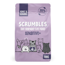 Scrumbles Sensitive+ Chicken Grain-Free Dry Cat Food 700g - Hypoallergenic & Gentle on Tummies