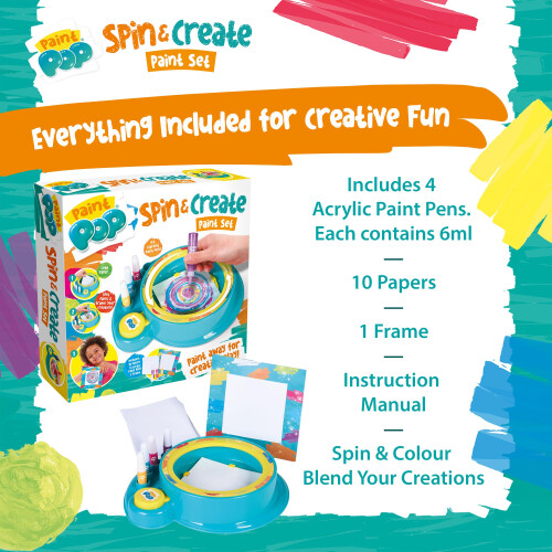 Paint Pop Spin and Create Paint Set,Multiple,1 Liter 2