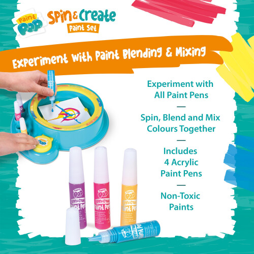 Paint Pop Spin and Create Paint Set,Multiple,1 Liter 1