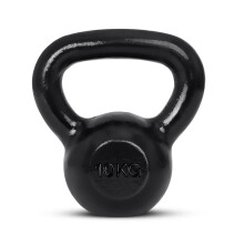 Amazon Basics Cast-Iron Kettlebell, 10 kg, Black