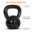 Amazon Amazon Basics Cast-Iron Kettlebell, 10 kg, Black 4