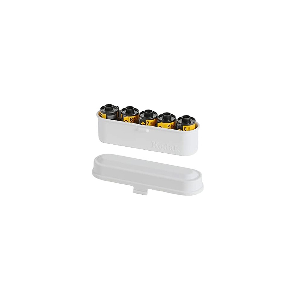 KODAK Film Case - for 5 Rolls of 35mm Films - Compact  Retro Steel Case to Sort and Safeguard Film Rolls White Film is not Included