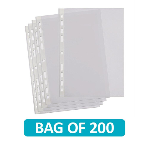 SUMMIT Punched Pockets A4, 200 Poly Pockets 1