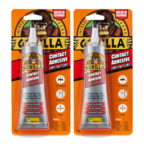 Gorilla Gorilla Contact Adhesive 75g (2 Pack)