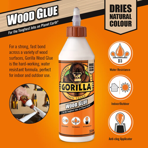 Gorilla Gorilla Wood Glue 236ml (Pack of 2) 1