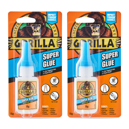 Gorilla Gorilla Super Glue 15g (2 Pack)