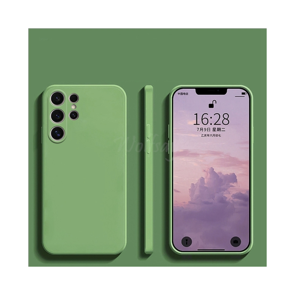 (, For S25 Ultra) For Samsung Galaxy S25 Ultra Case Liquid Silicone Green 967854519334