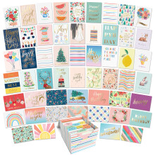 Sweetzer & Orange 100 Cartões para Todas as Ocasiões e Envelopes - Caixa de Notas de Aniversário em Lote