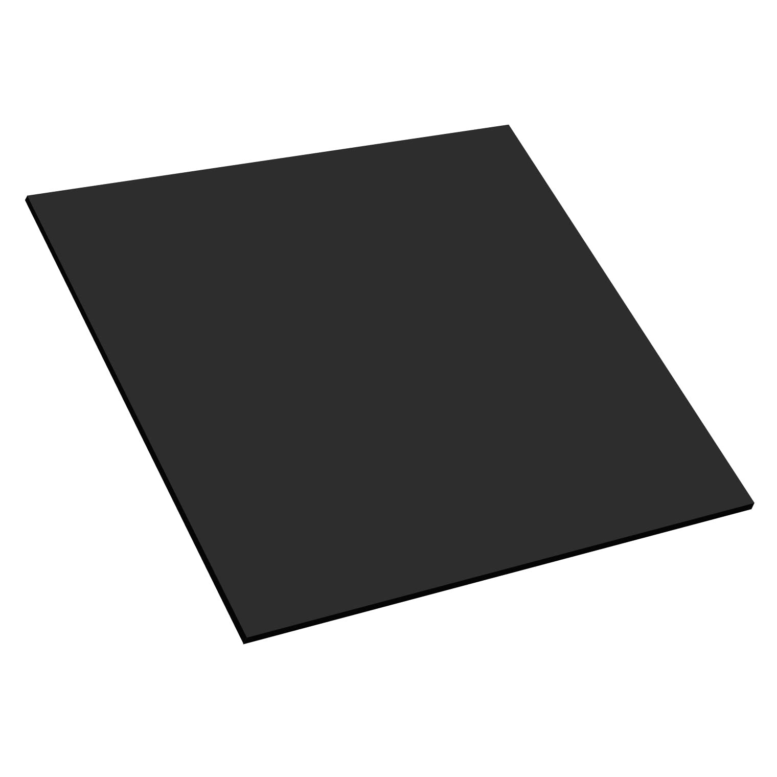 Mega Format Expanded PVC Plastic Sheets - 14 X 14 Rigid Black Sheet for ...