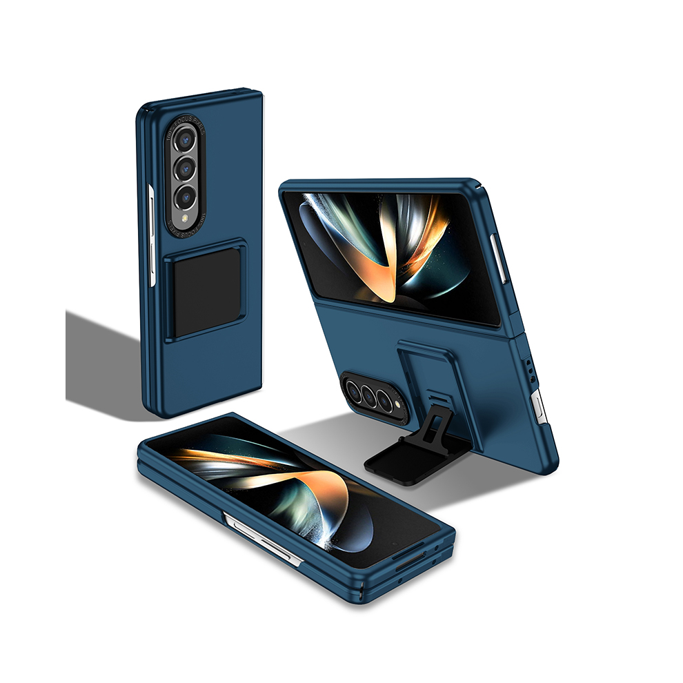 (, For Galaxy Z Fold 3) For Galaxy Z Fold 3 4 Case With Built-In Kickstand Blue 967854524833
