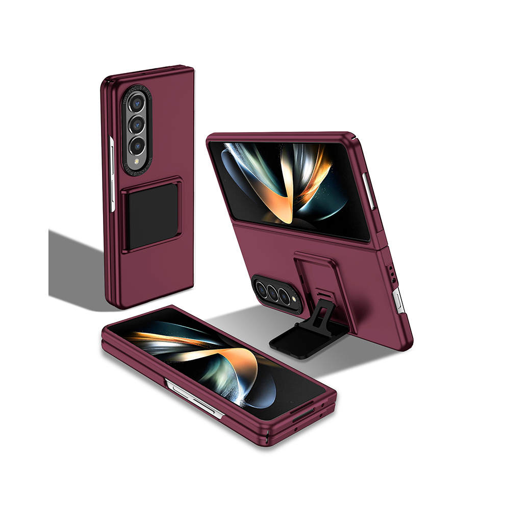 (Claret, For Galaxy Z Fold 6) For Galaxy Z Fold 3 4 Case With Built-In Kickstand 967854524963