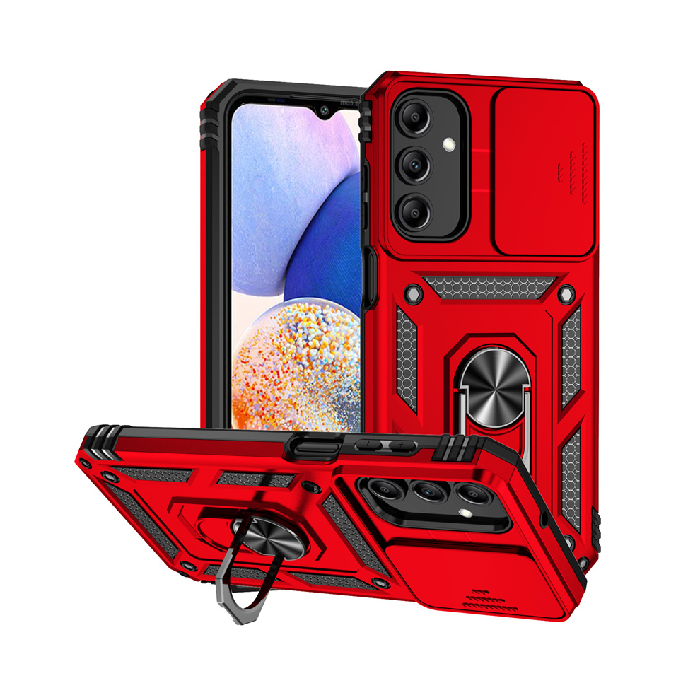 (, For Galaxy M53) Slide Camera Lens Case For Samsung Galaxy A13 A23 Red 967854511840
