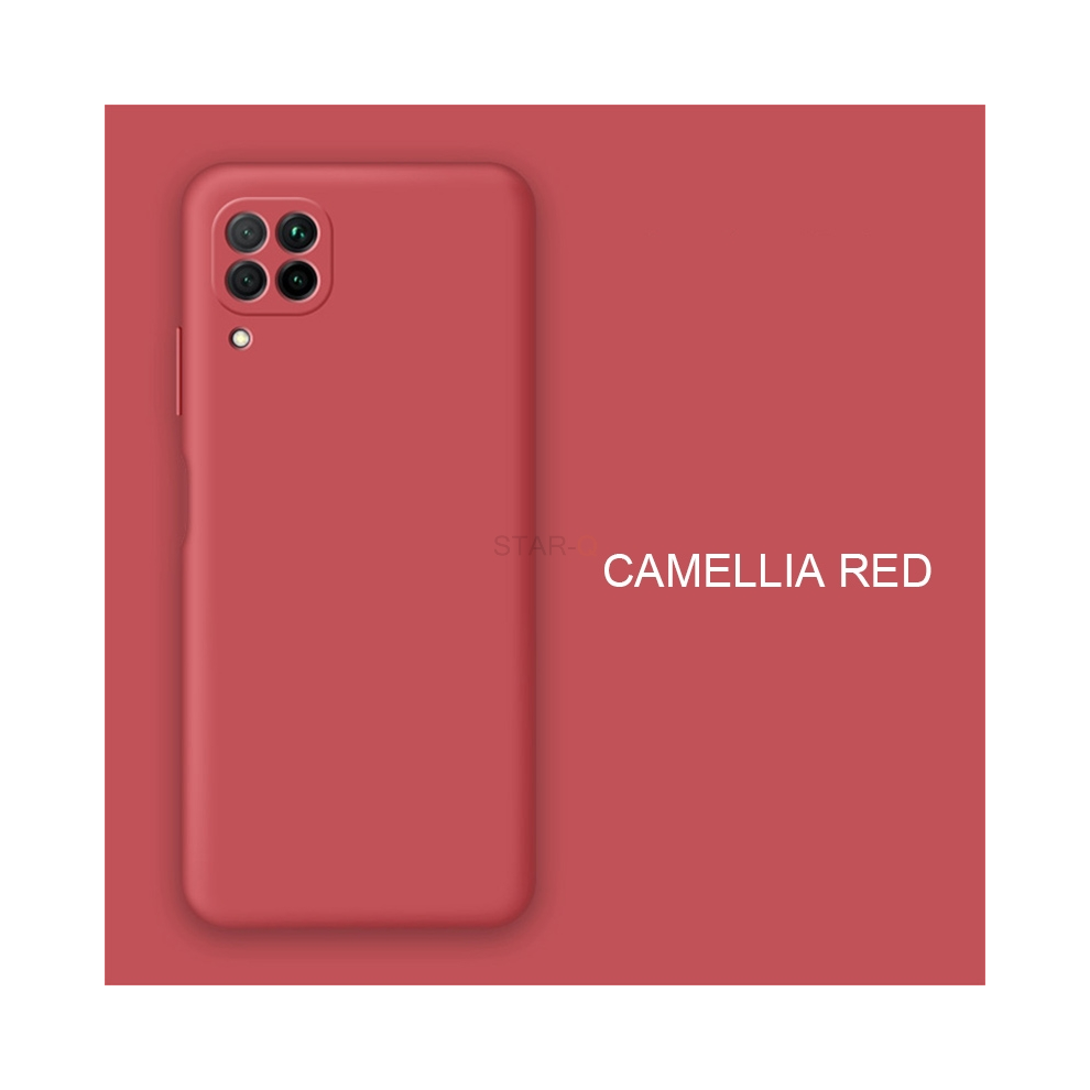 (Jk Camellia A22 5G) New Camera Protector Liquid Silicone Phone Case Fo Red 967854527803