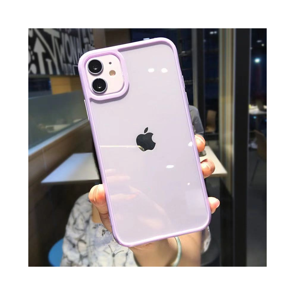 (, For Iphone 11 Pro Max) Luxury Candy Silicone Bumper Phone Case For Iphone Purple 967854516265