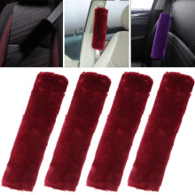OHHMNKK Confezione da 4 Imbottiture per Cintura di Sicurezza Auto, Coprispalle, Protezione per Cintura di Sicurezza per Bambini con Tracolla Rego