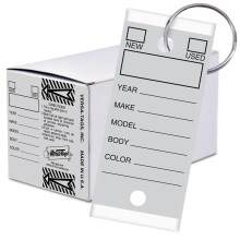 Versa-taggar 250 nyckeltaggar sjlvskyddande poly 1.25''x3 '' mycket motstndskraftig mot ntning 250 nyckelpaket 250 kromplterade nyckeltagning