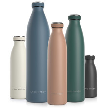 LARS NYSM Stainless Steel Insulated Water Bottle 12oz 17oz 25oz 34oz 51oz | BPA-free Insulated Thermo Flask for Hot and Cold Beverages | Leakproof Dr