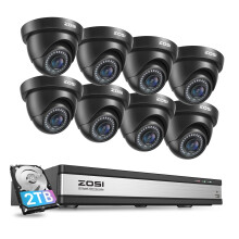 ZOSI 16CH DVR +2TB 1080P CCTV Home Surveillance Security Camera System