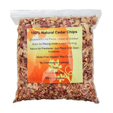 100 % naturlige cedersp?ner | Muld | Fantastisk til udend?rs eller indend?rs potteplanter | Hundestr?else (16 Quart)
