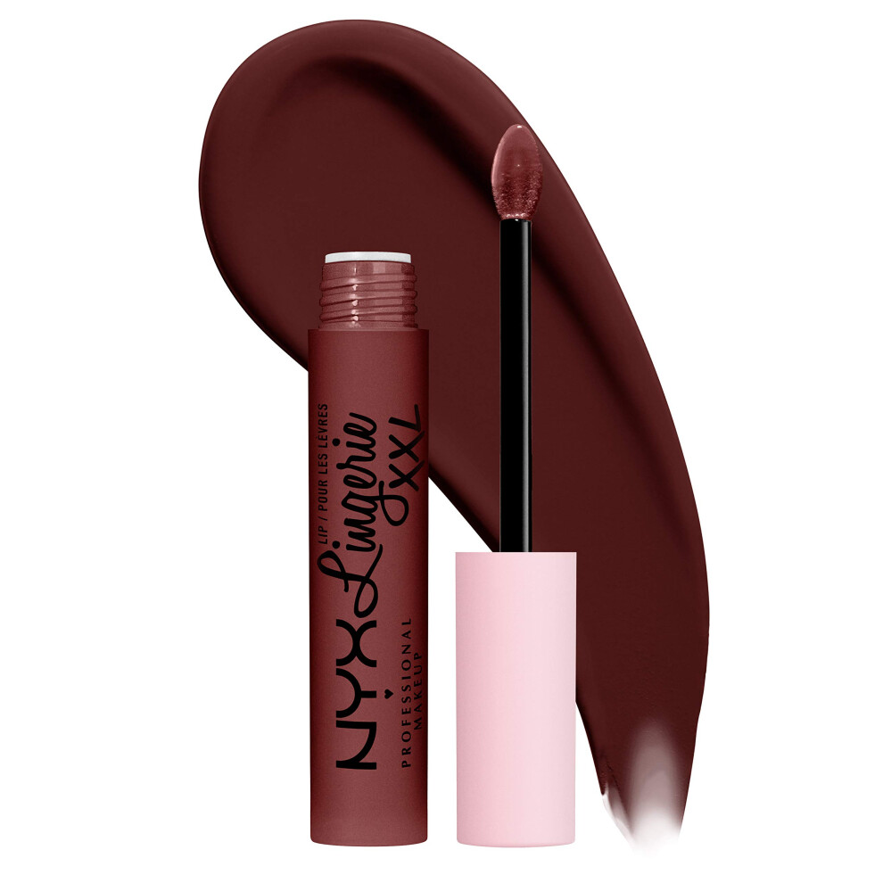NYX PROFESSIONAL MAKEUP Lip Lingerie XXL Matte Liquid Lipstick - Deep Mesh Deep Chocolate Brown