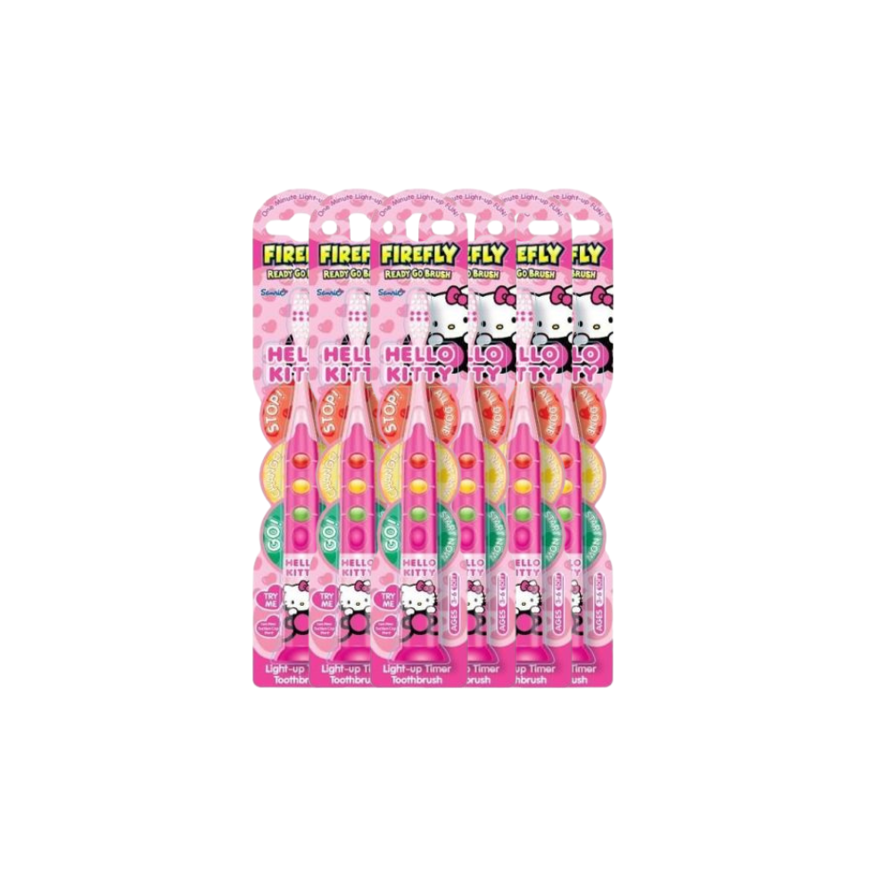 Hello Kitty Ready Go Light-up Timer Kids Toothbrush 6pcs