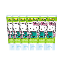 Hello Kitty Kids Striped Strawberry Gel Fluoride Toothpaste 6 x 75ml