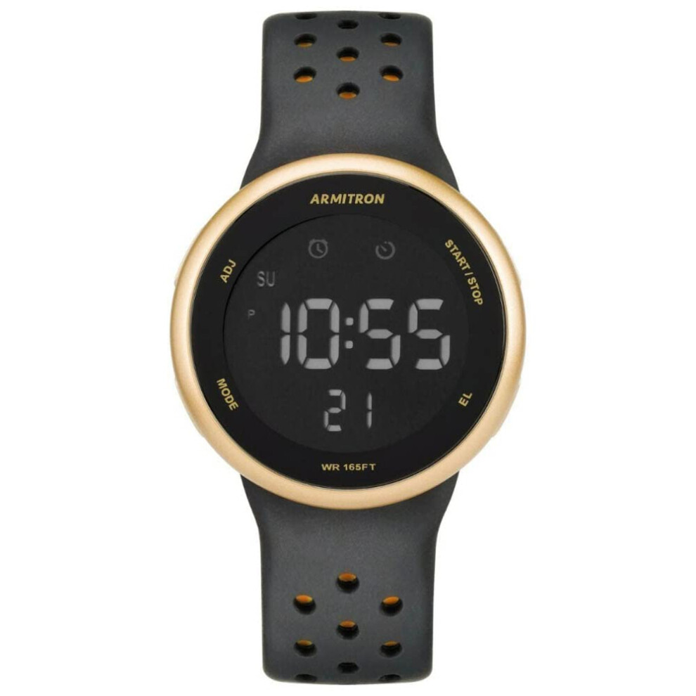 Montre chronographe num   rique unisexe Armitron Sport avec bracelet en silicone 40/8423