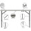 (4 Chair) 4ft Folding Table and Folding Chairs Set Multi Use 2
