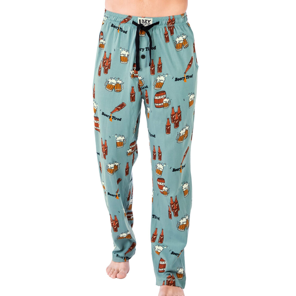 Pantalon de pyjama Lazy One pour homme, bas s   par   , pantalon de d   tente, tr   s fatigu   , bi   re, tr   s fatigu   , XX-Large