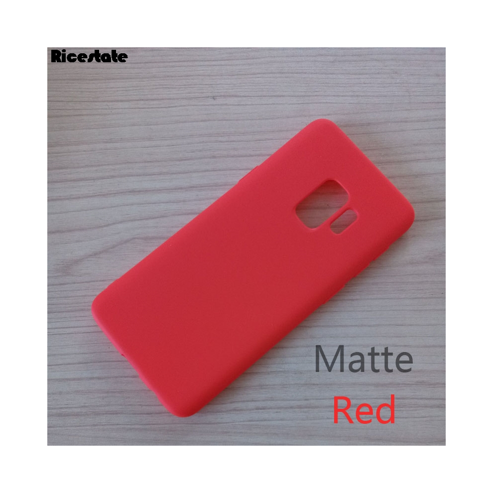 (, S9) For Samsung Galaxy S9 / S9 Plus Fundas Matte Tpu F Red 967854573886