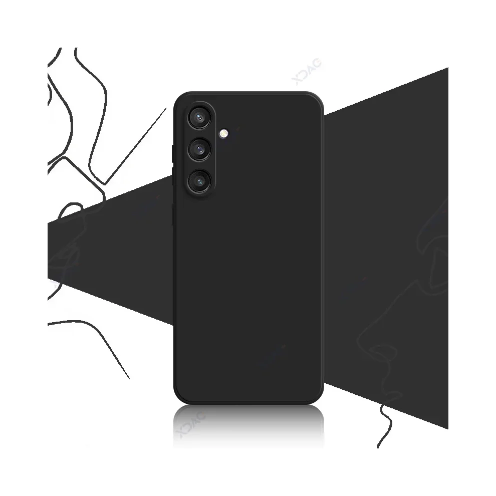 (, Samsung S24 Ultra) Luxury Square Liquid Silicone Cases For Samsung S2 Black 967854569506