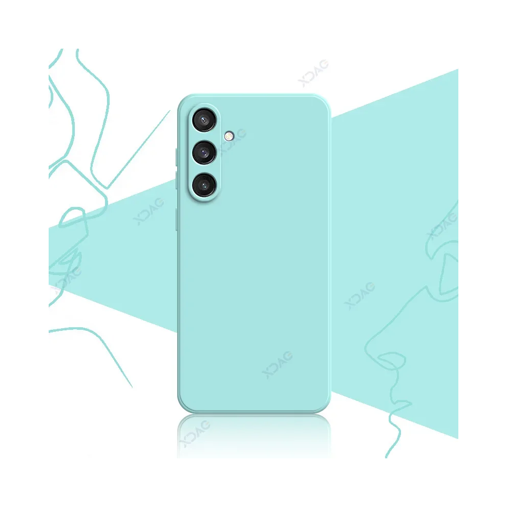 (Light Samsung S24) Luxury Square Liquid Silicone Cases For Samsung S2 Blue 967854569674