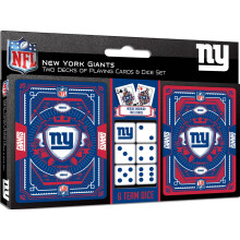 Msterverk officiellt licensierade NFL New York Giants 2-pack spelkort och trningar fr vuxna